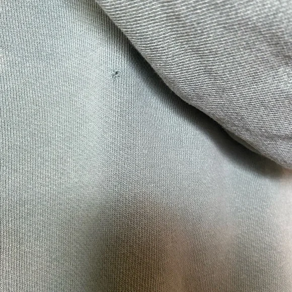 Free People Patchwork Cropped Hoodie Jacket Khaki Green - Picture 10 of 10